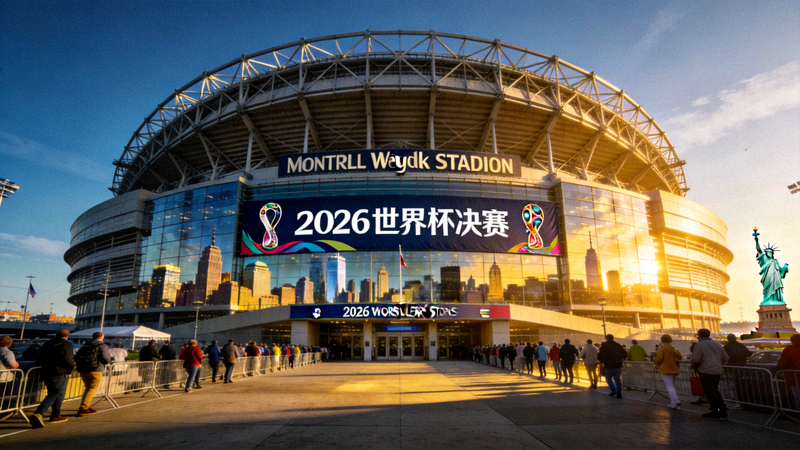 2026年世界杯决赛场地 - 纽约/新泽西大都会人寿体育场宏伟外观